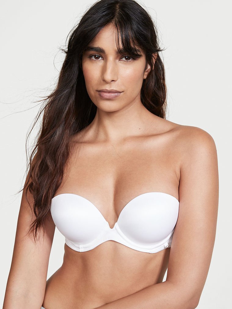 white strapless bra victoria secret