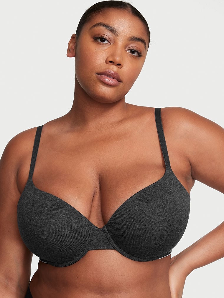 Buy The T-Shirt Lightly Lined Cotton Demi Bra online in Dubai