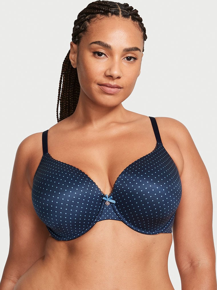 Body By Victorias Secret Womens Lined Perfect Coverage Bra Blue