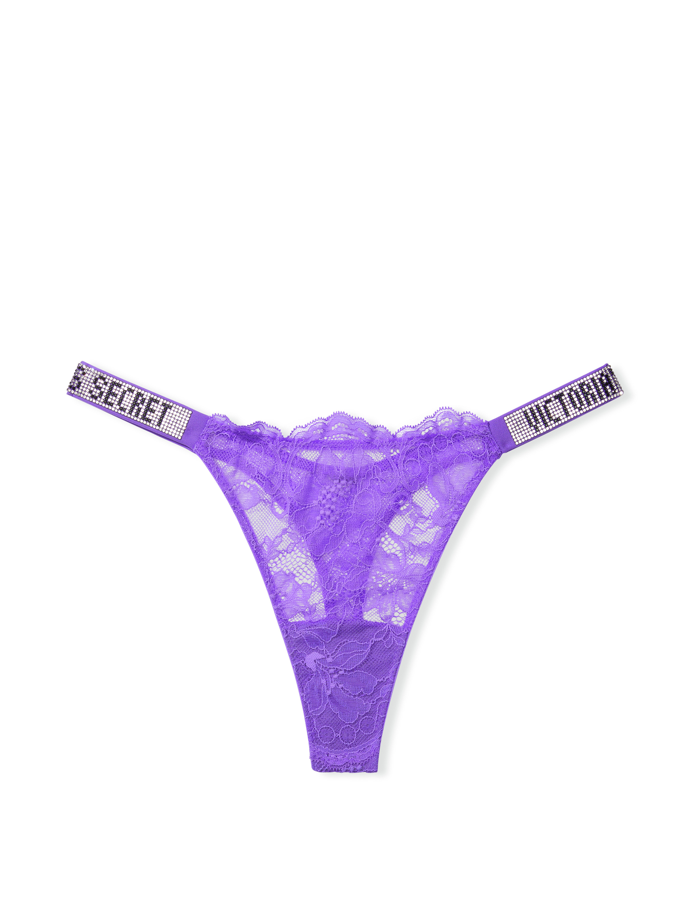 Buy Shine Strap Lace Thong Panty