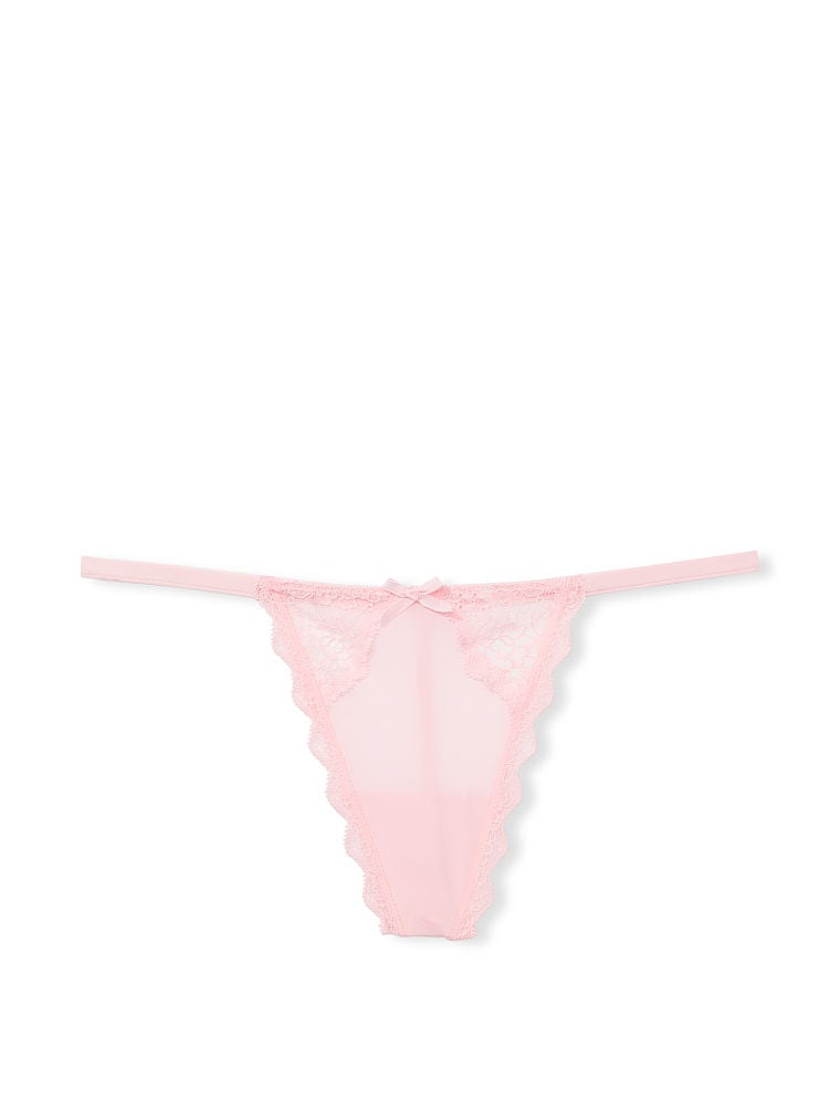 Lace-Trim V-String Panty