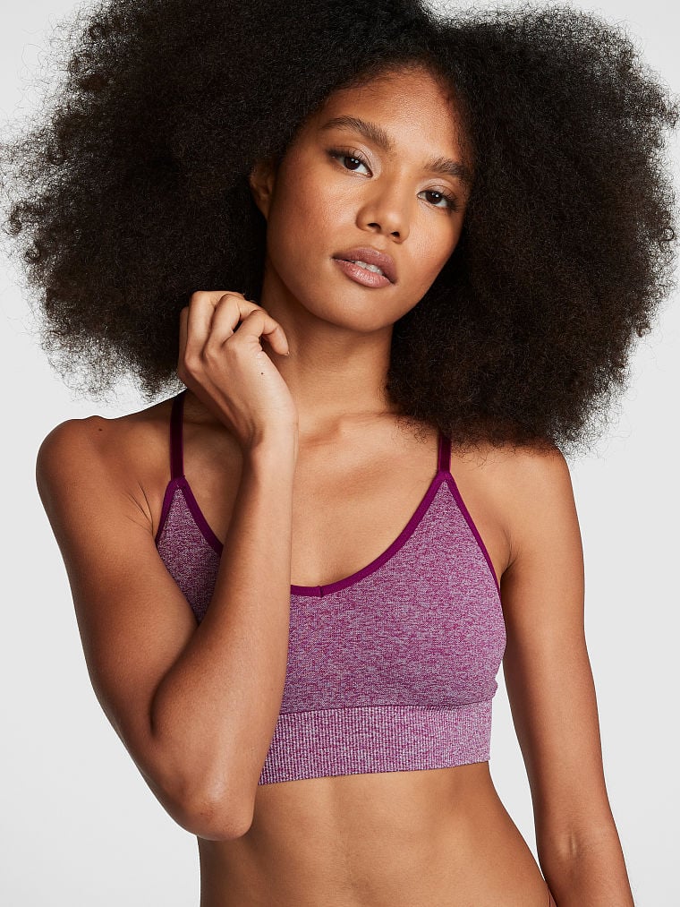 Nike womens pink cotton reversible sports bra w/racer back size Small