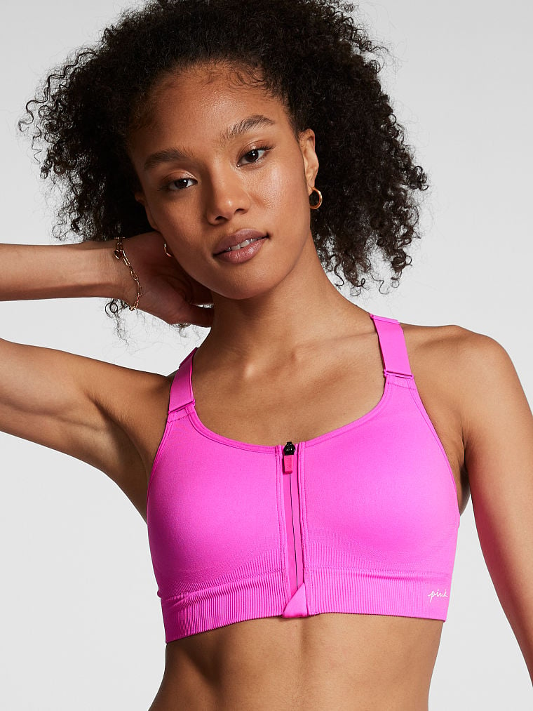 Buy Pink Active Seamless Air High-Impact Sports Bra Online