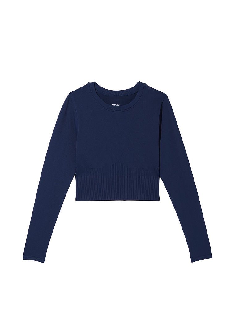 Seamless Long-Sleeve Crop Top