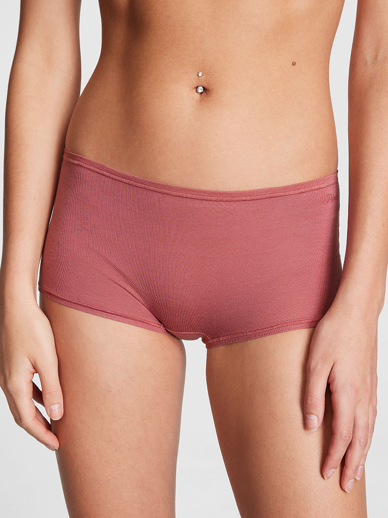 Buy Pink Cotton Boyshort Panty online in Dubai Victoria s Secret UAE