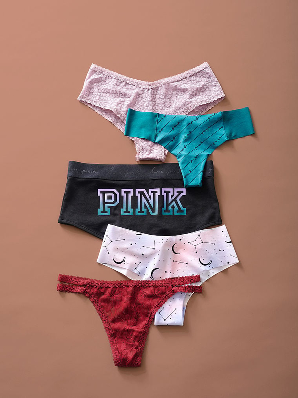 Victoria's Secret PINK Logo Boyshort Panty