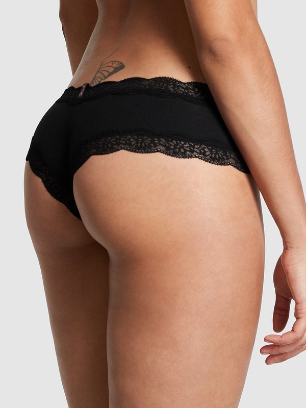PINK Everyday Lace-Trim Cheekster Panty