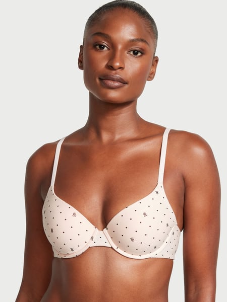Buy The T-Shirt Lightly Lined Smooth Micro-Rib Demi Bra online in