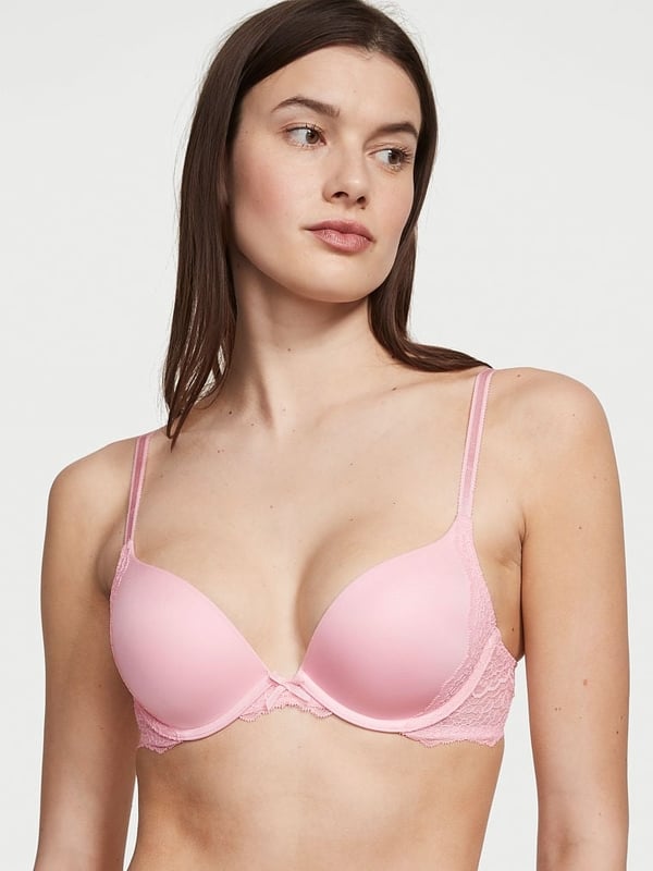 34C] VICTORIA'S SECRET Sexy Tee Push-Up Bra Apple Blossom Pink, Women's  Fashion, New Undergarments & Loungewear on Carousell