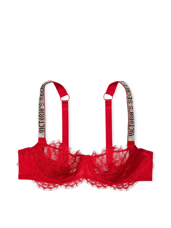 Buy Very Sexy Wicked Unlined Lace Shine Strap Balconette Bra
