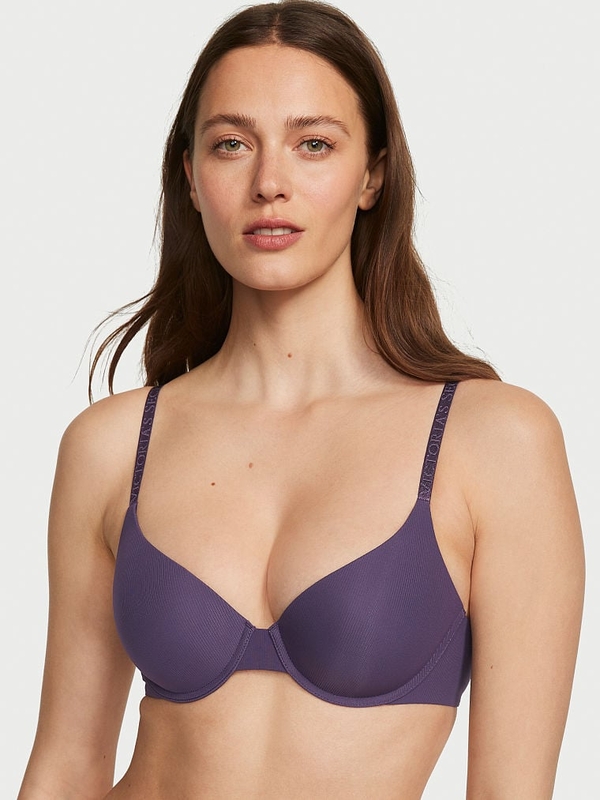 Buy The T-Shirt Lightly Lined Smooth Micro-Rib Demi Bra online in Dubai