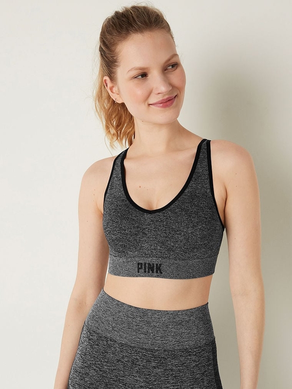 Buy Pink Pink Active Seamless Air Medium-Impact Sports Bra online