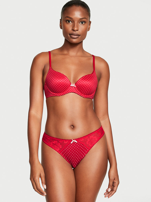 Cacique + Spot Lace-Back Hipster Panty