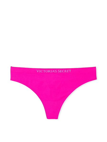 Victoria's Secret Sexy PINK HOT Yellow Thong Pantie Seamless