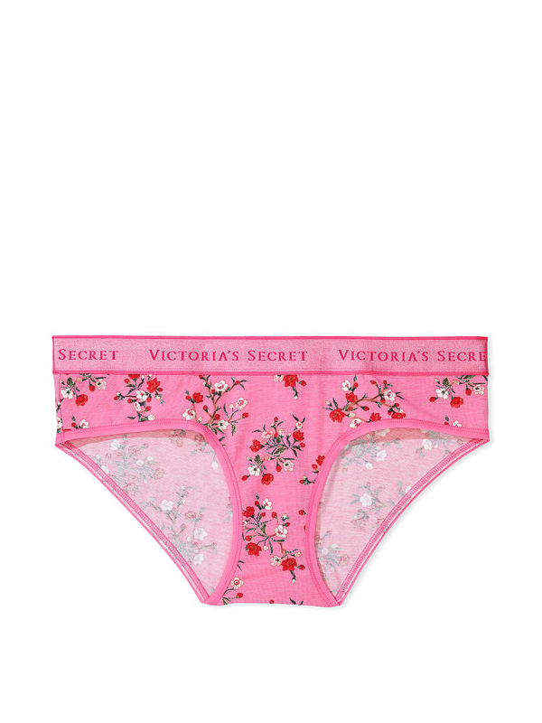Victoria's Secret, Intimates & Sleepwear, Victorias Secret Stretch Cotton  Ruchedback Hiphugger Panty Pink Floral Nwt