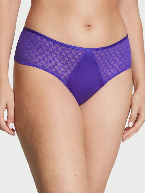 Victoria Secret Mini Logo Strappy Cheekster Panty 2 Pieces Large :  Black/Lucious Plum: Buy Online at Best Price in UAE 