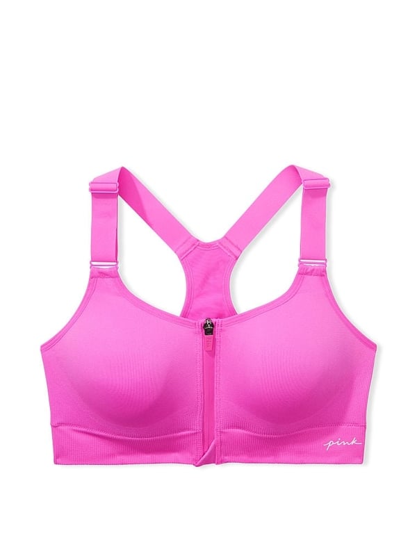 Buy Iris & Lilly Women's High Impact Padded Sports Bra, Pink
