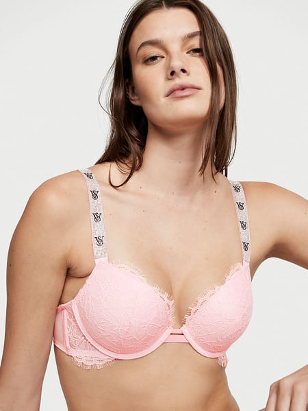 Victoria's Secret Bombshell Add 2 Cups Push Up Longline Bra (32A, Red  Plaid) at  Women's Clothing store