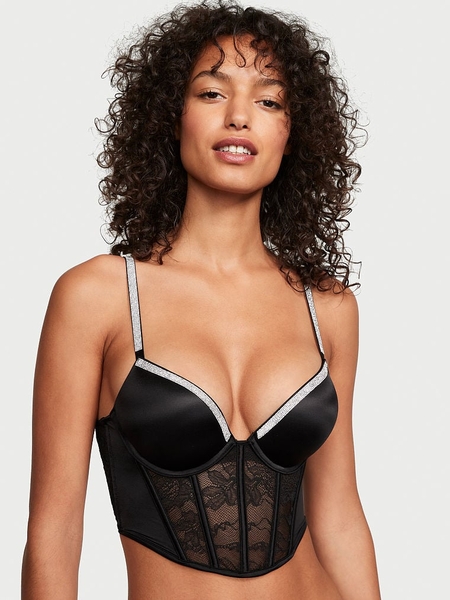 Buy Very Sexy Bombshell Add-2-Cups Lace Shine Strap Push-Up Bra online in  Dubai