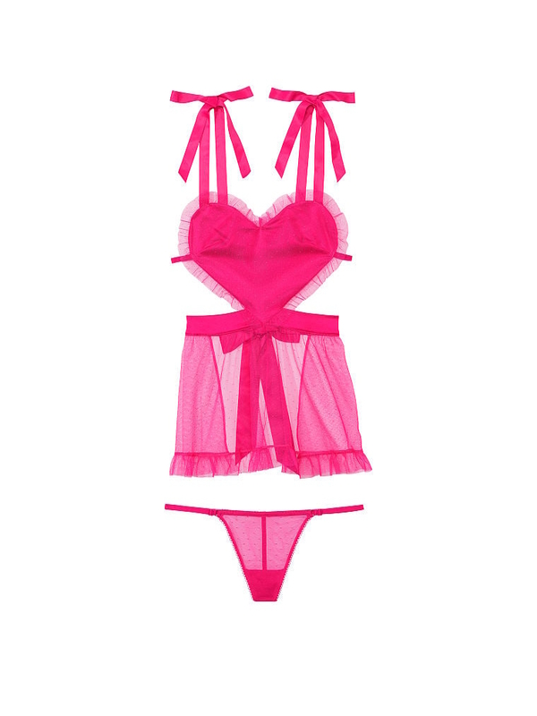 Buy Victoria's Secret Fuschia Frenzy Pink Bombshell Add 2 Cups Lace Apron  from Next Denmark