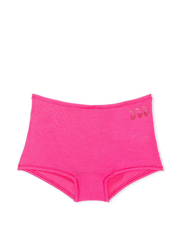 Buy Pink Cotton Boyshort Panty online in Dubai