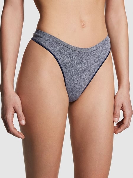 Seamless High Leg Thong Panty