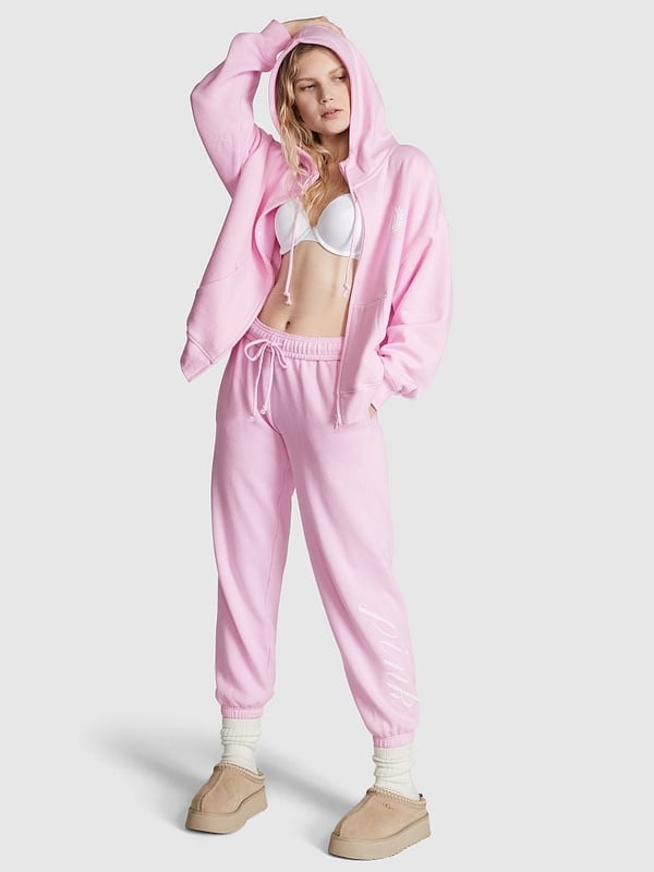 Buy Pink Ivy Fleece Campus Sweatpants online in Dubai