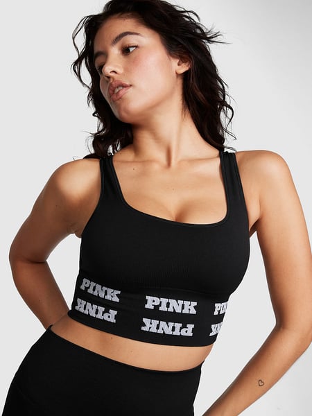 Victoria Secret Pink Ultimate Gym Racerback Sports Bra Small Cocoa Powder:  Buy Online at Best Price in UAE 