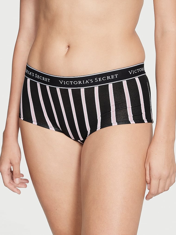 Logo Cotton Boyshort Panty